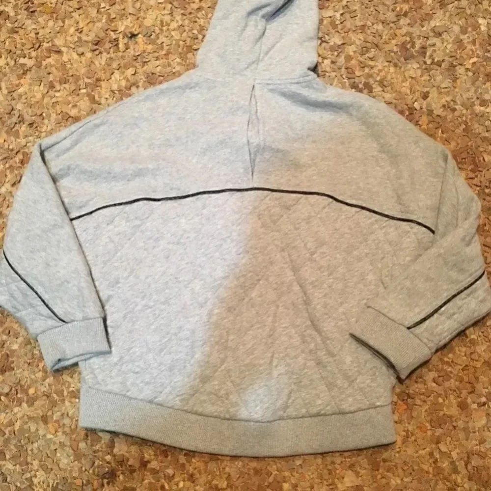 NWT 7 For All Mankind  Girls hoodie quilted jacket faux leather detail XL